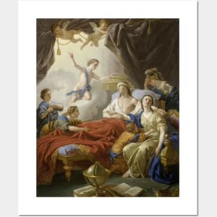 Allegory on the Death of the Dauphin by Louis-Jean-Francois Lagrenee Posters and Art